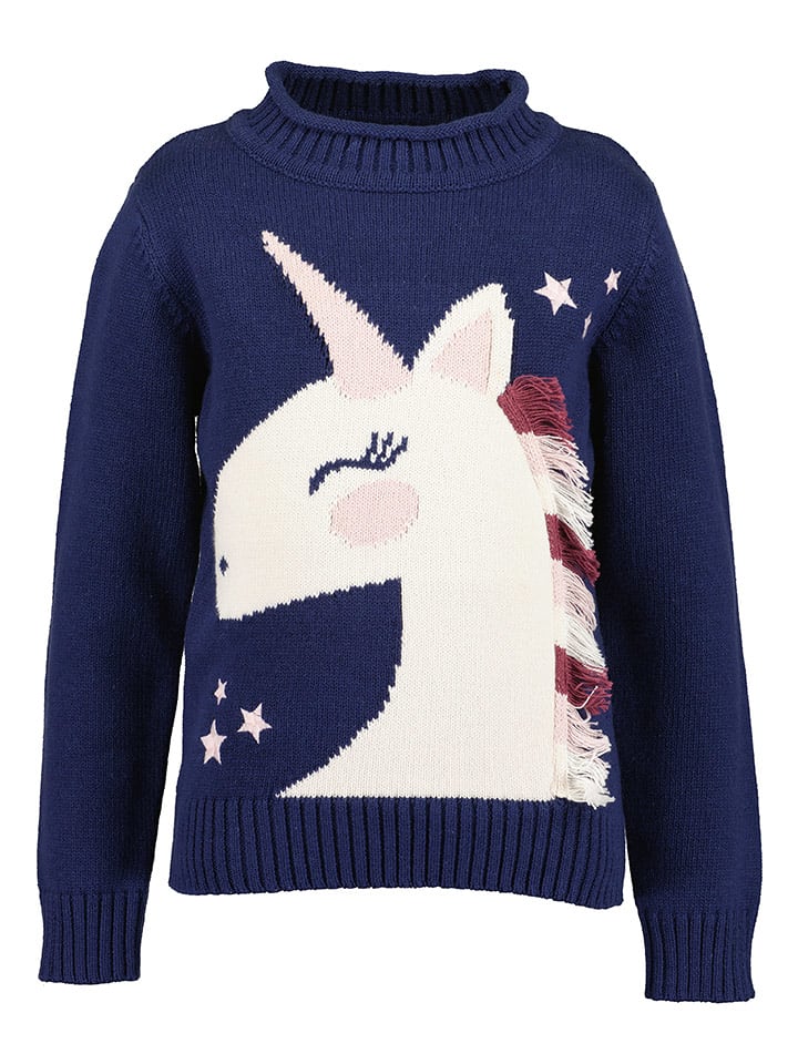 Blue Seven Sweter w kolorze granatowym rozmiar: 116