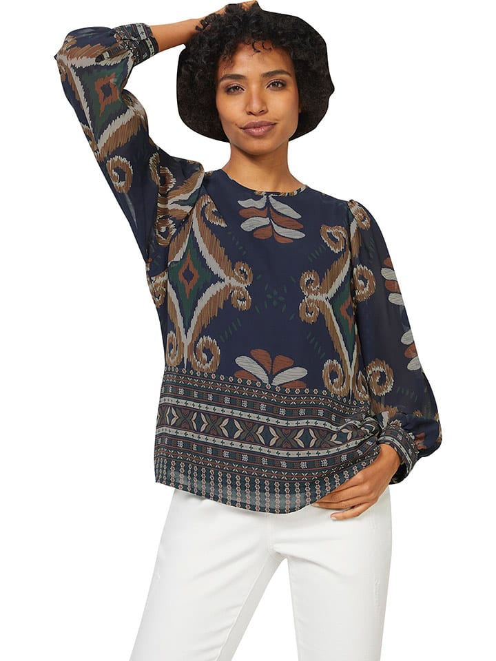 Heine Bluzka w kolorze granatowo-brązowym rozmiar: 48