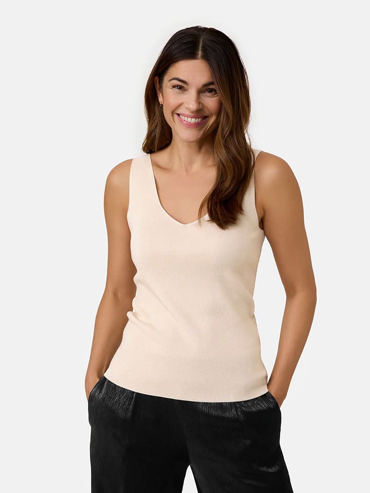 Gerry Weber Top w kolorze kremowym rozmiar: 48