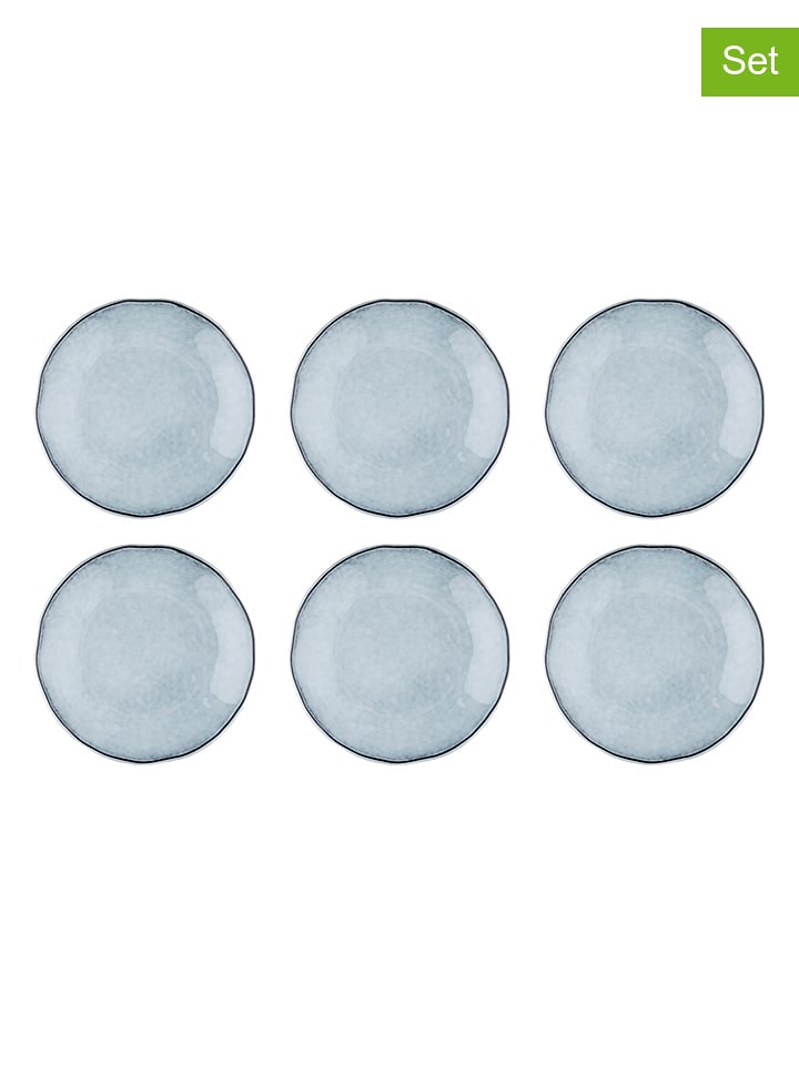 Björn Talerze obiadowe (6 szt.) "Cloud" w kolorze szarym - Ø 27 cm rozmiar: onesize