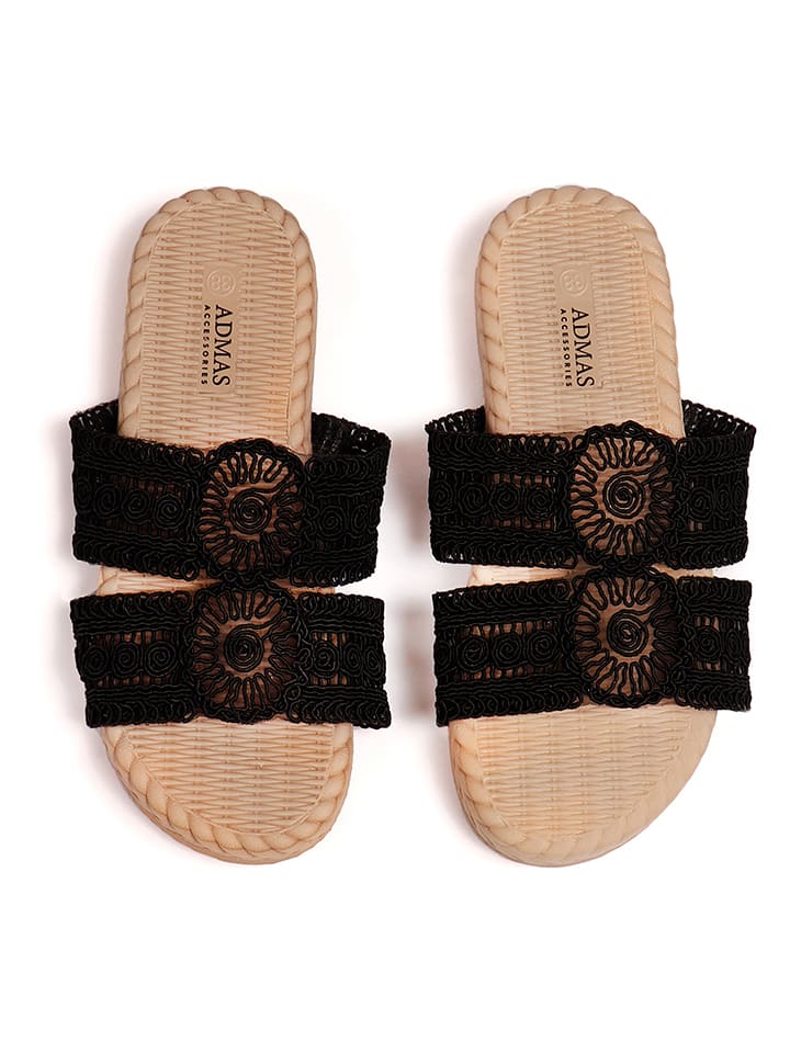 admas Sandały w kolorze czarnym rozmiar: 40