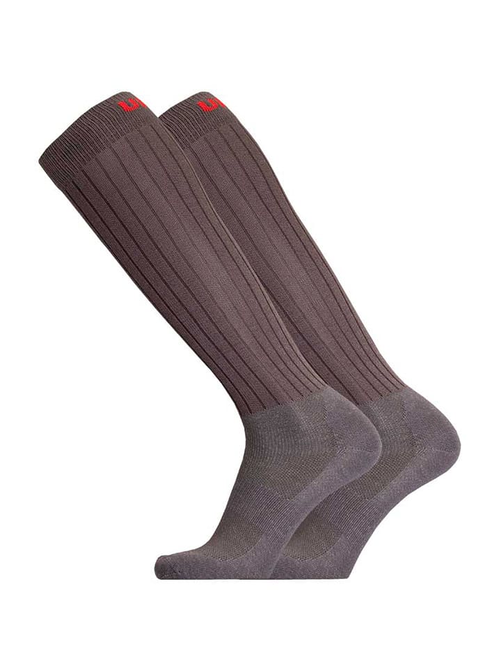 UphillSport Skarpety w kolorze szarym do jazdy konnej rozmiar: 43-46