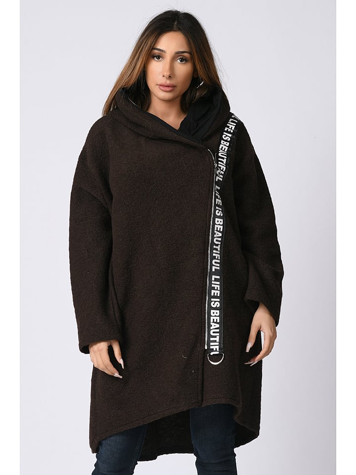 Płaszcz w kolorze brązowym