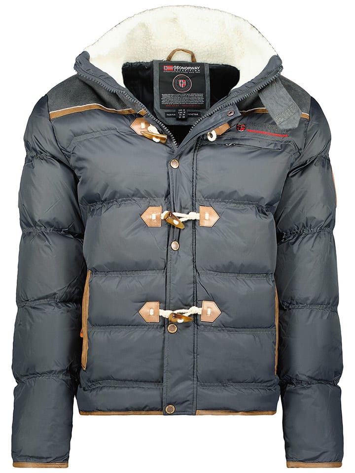 Geographical Norway Kurtka zimowa "Amonai" w kolorze szarym rozmiar: M