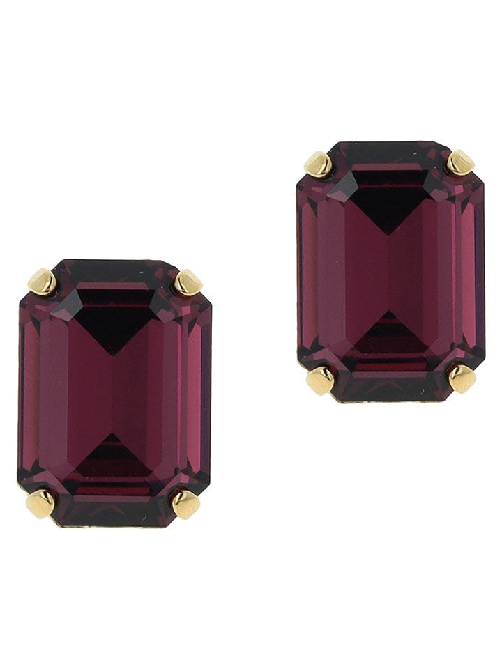 Otazu Pozłacane kolczyki-wkrętki z kryształami Swarovski rozmiar: onesize