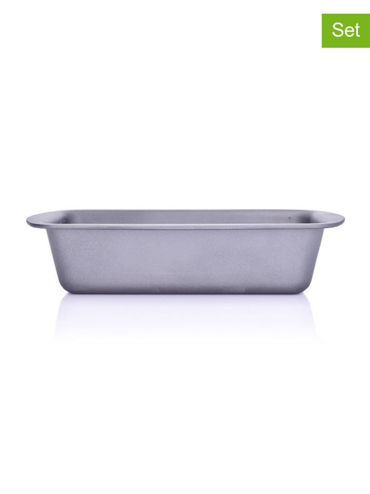 DUKA Formy (2 szt.) w kolorze szarym do pieczenia - 25,5 x 5,9 x 13,5 cm rozmiar: onesize