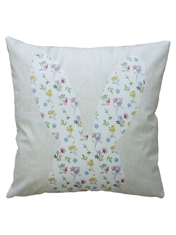 Clayre & Eef Poszewka w kolorze beżowo-białym ze wzorem - 45 x 45 cm rozmiar: onesize