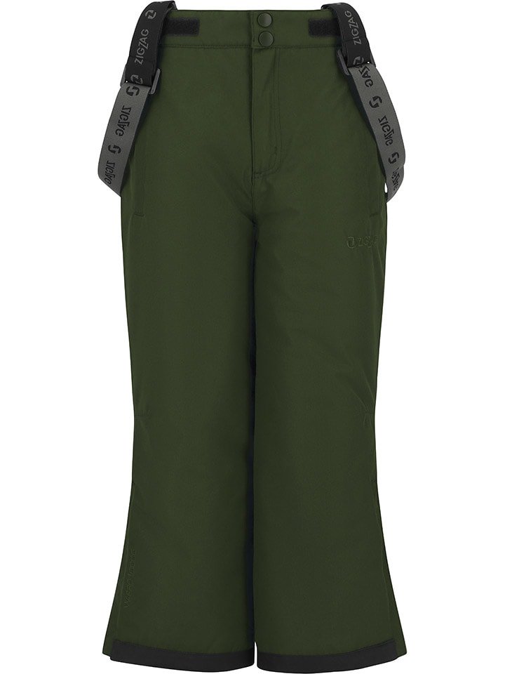 Zigzag Spodnie narciarskie "Soho" w kolorze zielonym rozmiar: 110/116