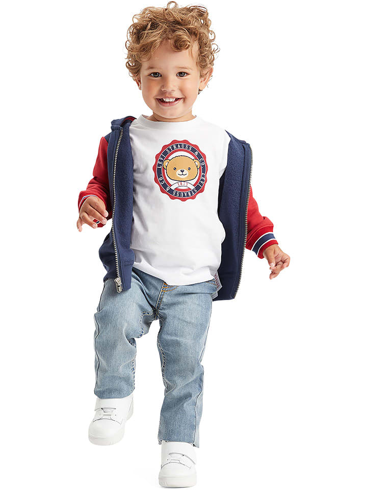 Levi's Kids 3-częściowy zestaw w kolorze srebrno-granatowo-czerwonym rozmiar: 68
