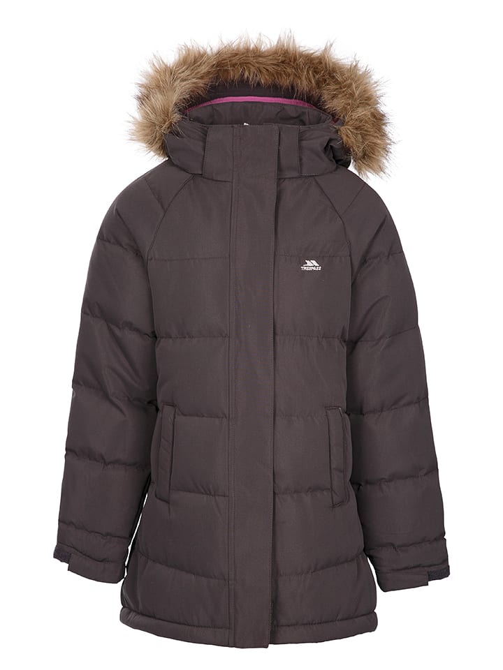 Kurtka pikowana "Unique" w kolorze antracytowym