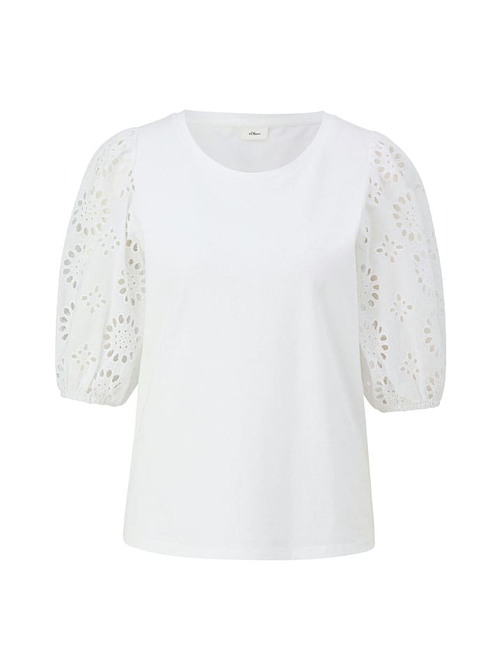 s.Oliver Bluzka w kolorze białym rozmiar: 34
