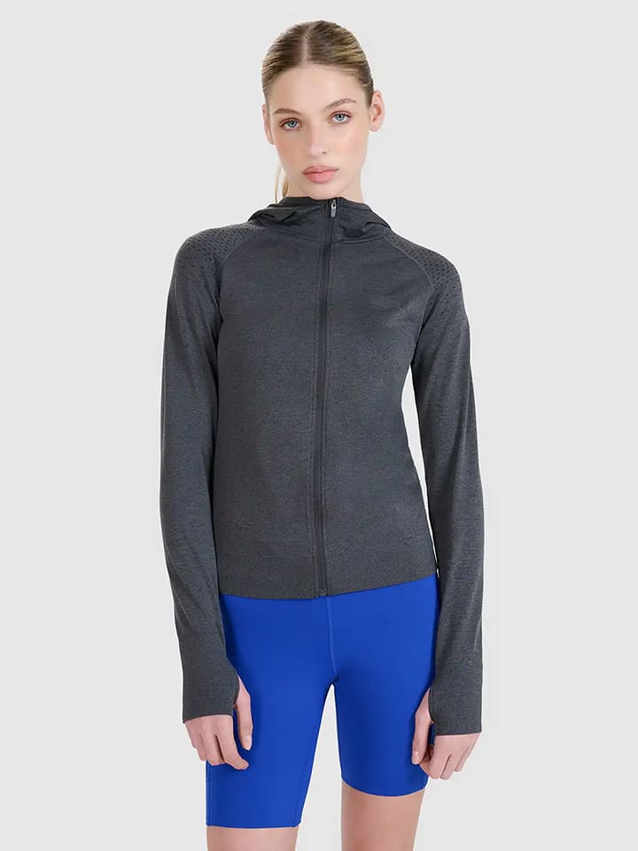 4F Kurtka sportowa w kolorze antracytowym rozmiar: M/L