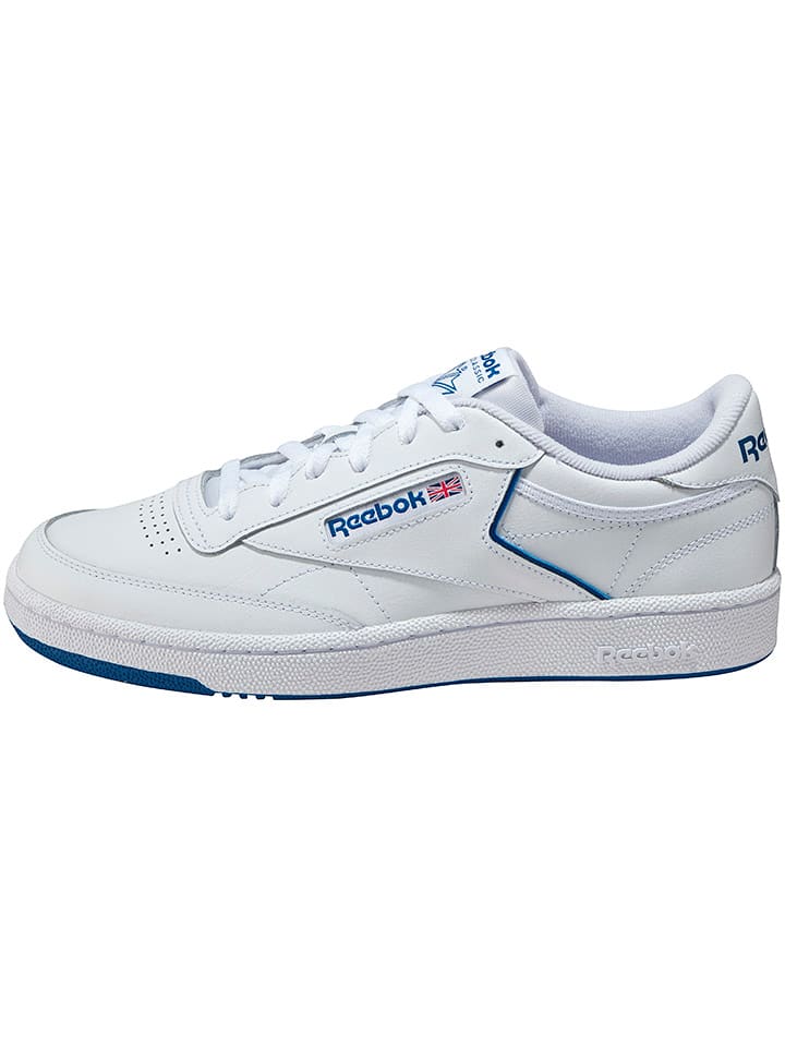 Reebok Skórzane sneakersy "Club C 85" w kolorze niebiesko-białym rozmiar: 44,5