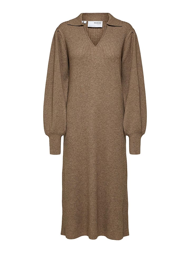 Sukienka "Selene" w kolorze szaro-beżowym