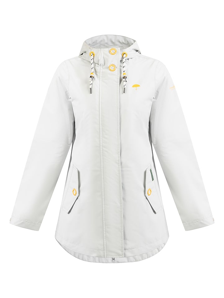 Schmuddelwedda Kurtka przeciwdeszczowa w kolorze białym rozmiar: XL