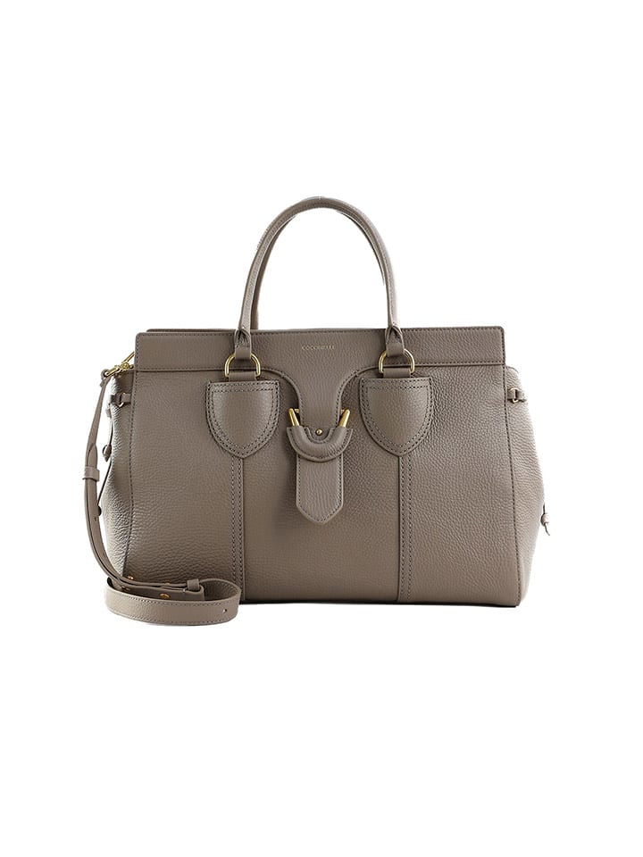 COCCINELLE Skórzana torebka w kolorze szarobrązowym - 30 x 21 x 14 cm rozmiar: onesize