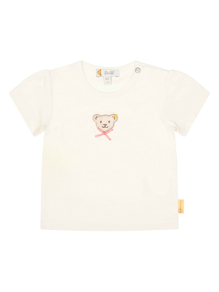 Steiff Koszulka w kolorze kremowym rozmiar: 86