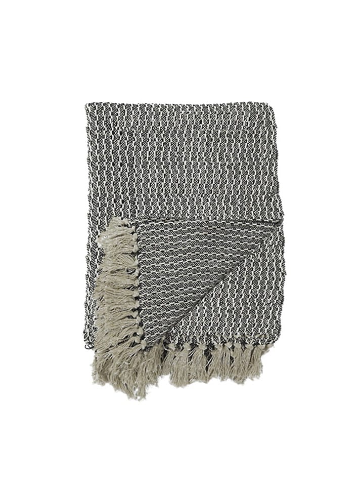 Koc w kolorze antracytowo-białym - (D)160 x (S)130 cm