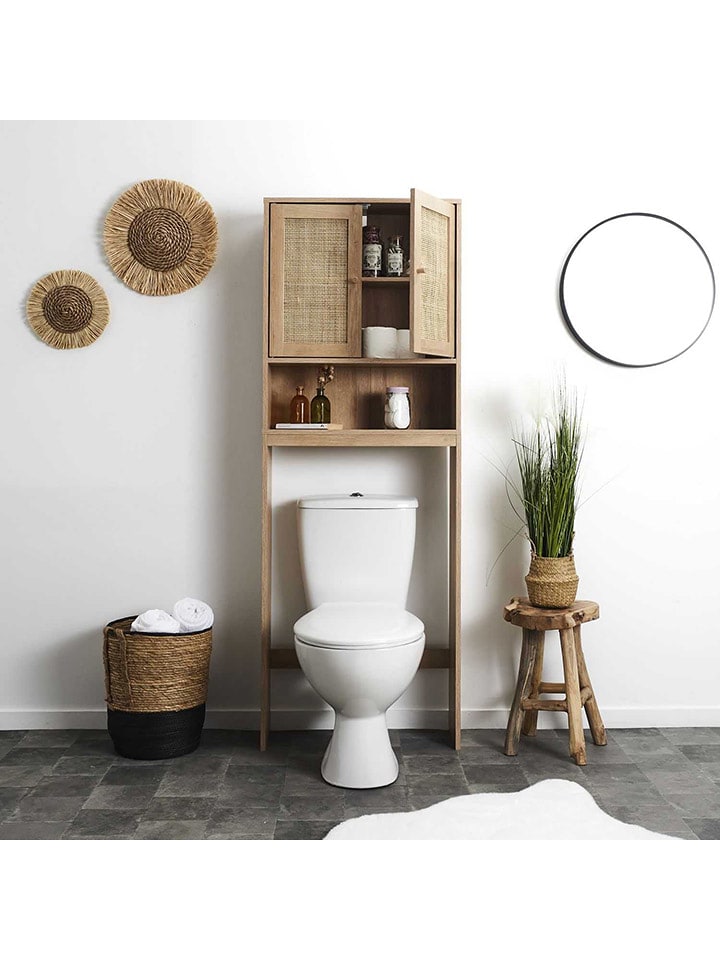 Ethnical Life Szafka łazienkowa w kolorze jasnobrązowym - 60 x 166 x 20 cm rozmiar: onesize