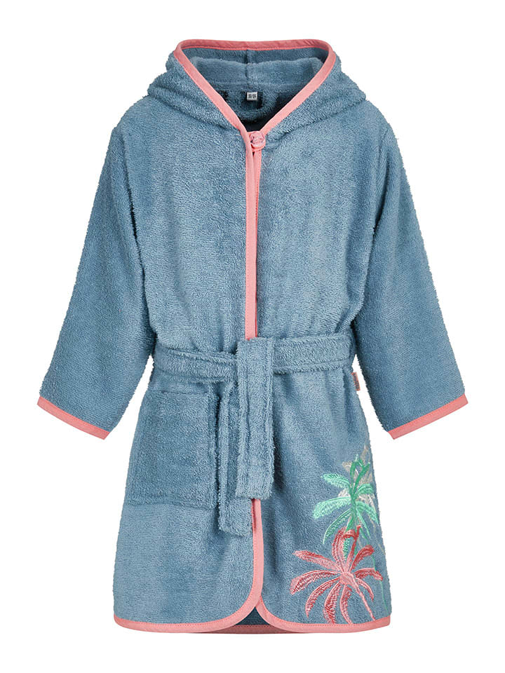 Playshoes Szlafrok w kolorze niebiesko-jasnoróżowym rozmiar: 110/116