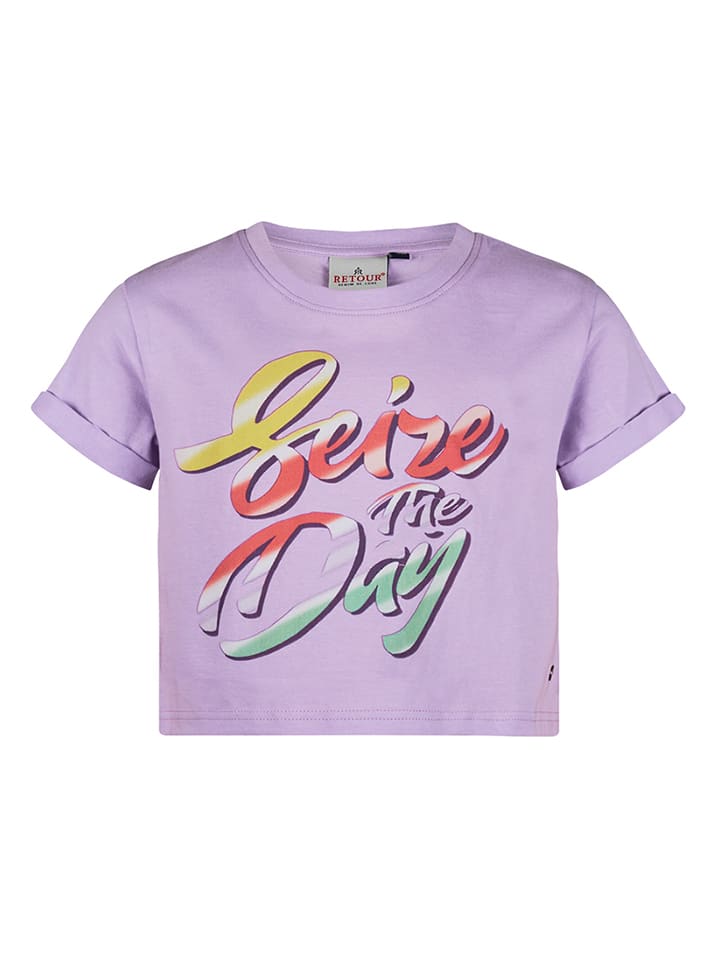 Koszulka "Tanya" w kolorze fioletowym