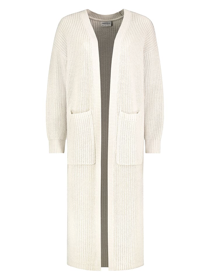 Fresh Made Kardigan w kolorze kremowym rozmiar: L/XL