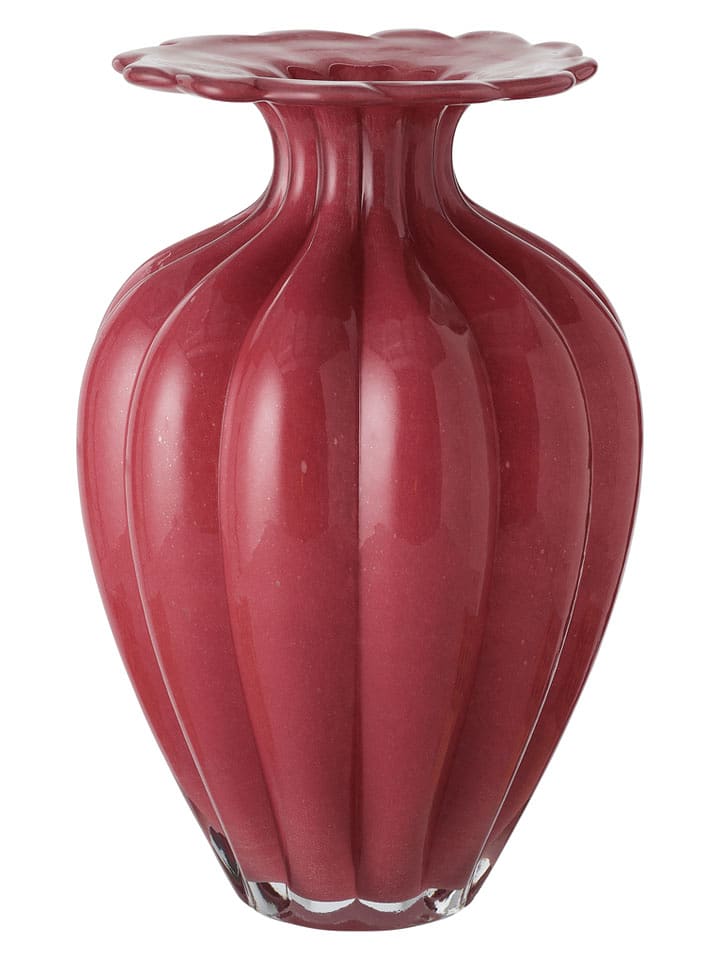 Ellos Home Wazon "Tuva-Li" w kolorze czerwonym - wys. 31,5 x Ø 21 cm rozmiar: onesize