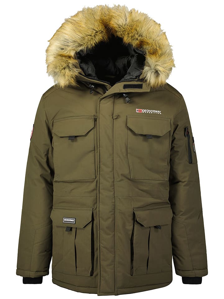 Geographical Norway Parka "Battlegiant" w kolorze khaki rozmiar: L