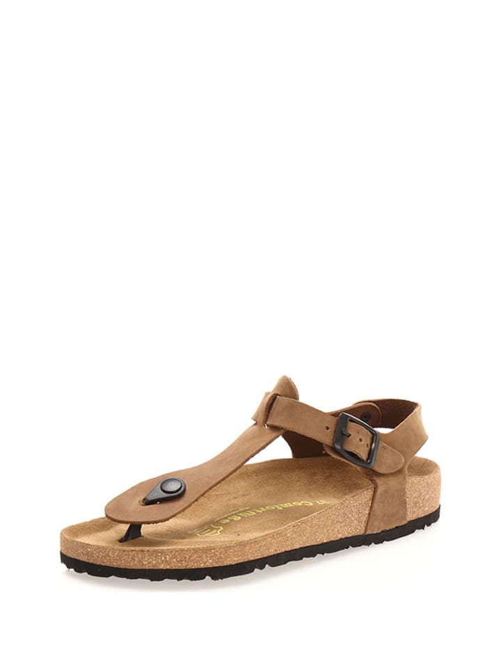 Comfortfusse Skórzane sandały w kolorze jasnobrązowym rozmiar: 41