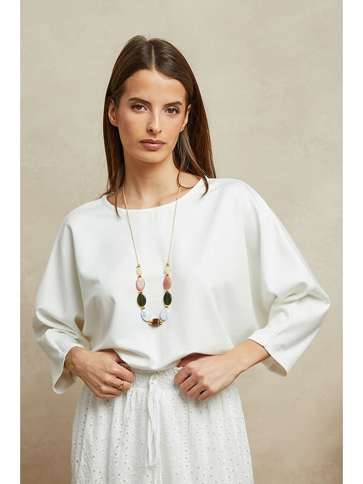 Plume Sweter "Adam" w kolorze białym rozmiar: M