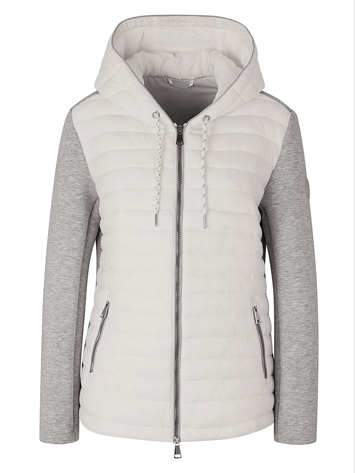 Kurtka przejściowa w kolorze biało-szarym