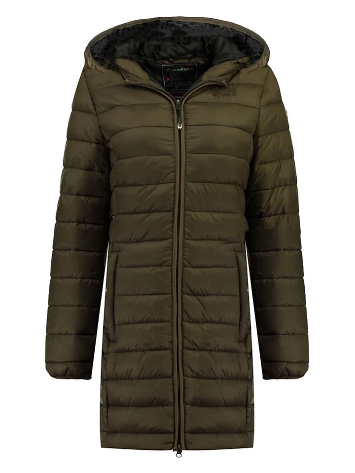 Płaszcz zimowy "Anguila" w kolorze khaki