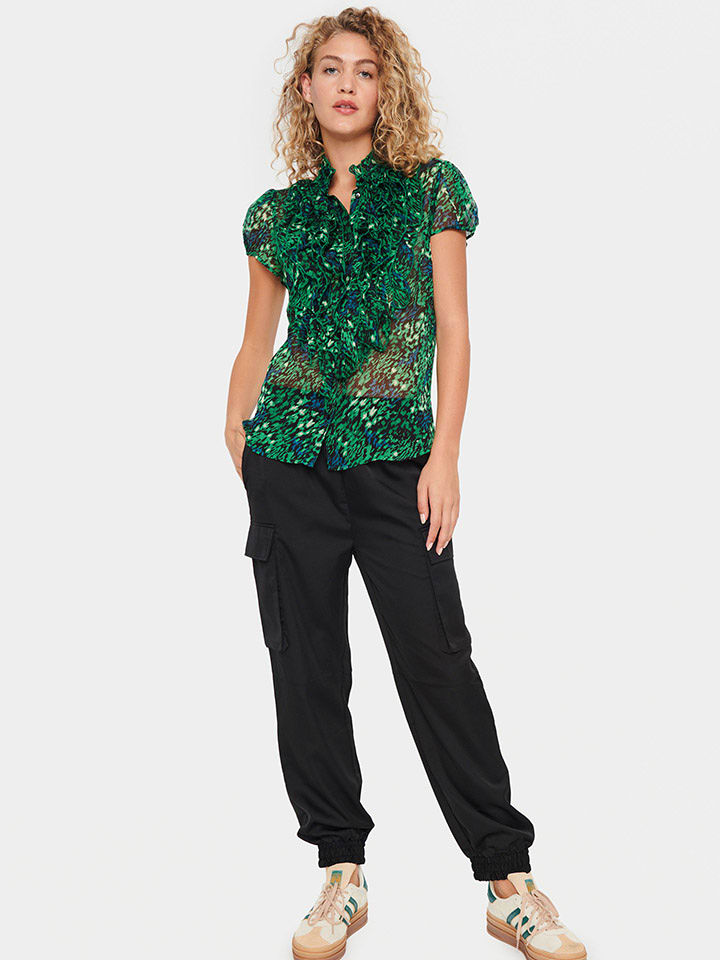 SAINT TROPEZ Bluzka "Saint Tropez" w kolorze zielono-niebieskim rozmiar: M