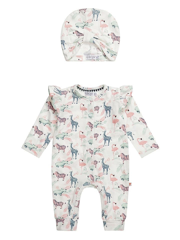 Dirkje 2-częściowy zestaw w kolorze białym rozmiar: 80