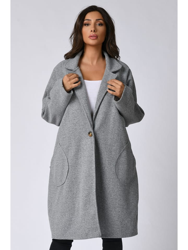 Płaszcz przejściowy "Gaella" w kolorze szarym