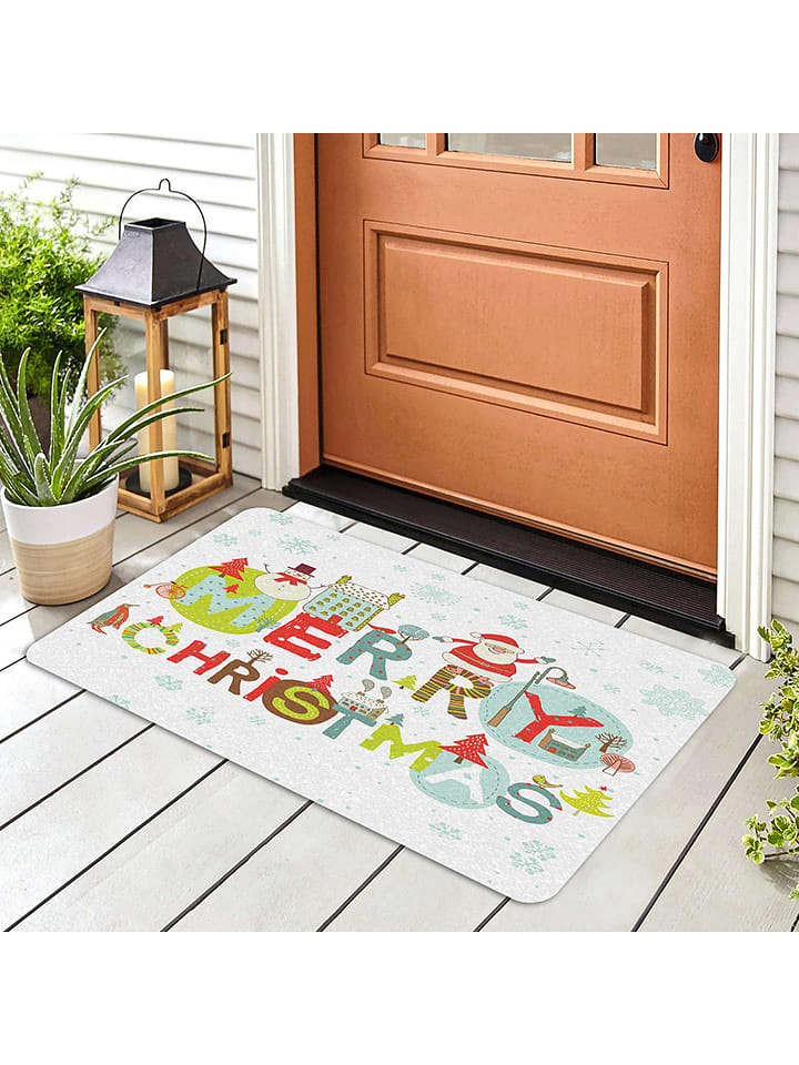 Conceptum Hypnose Wycieraczka w kolorze białym ze wzorem rozmiar: 40x70 cm