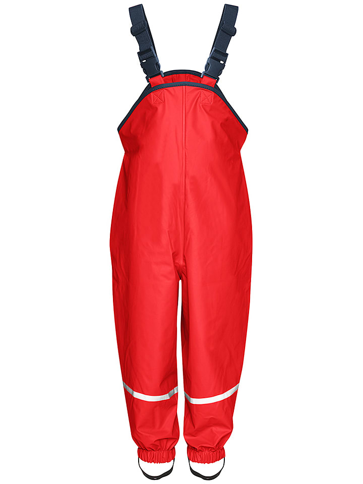 Playshoes Ogrodniczki przeciwdeszczowe w kolorze czerwonym rozmiar: 80