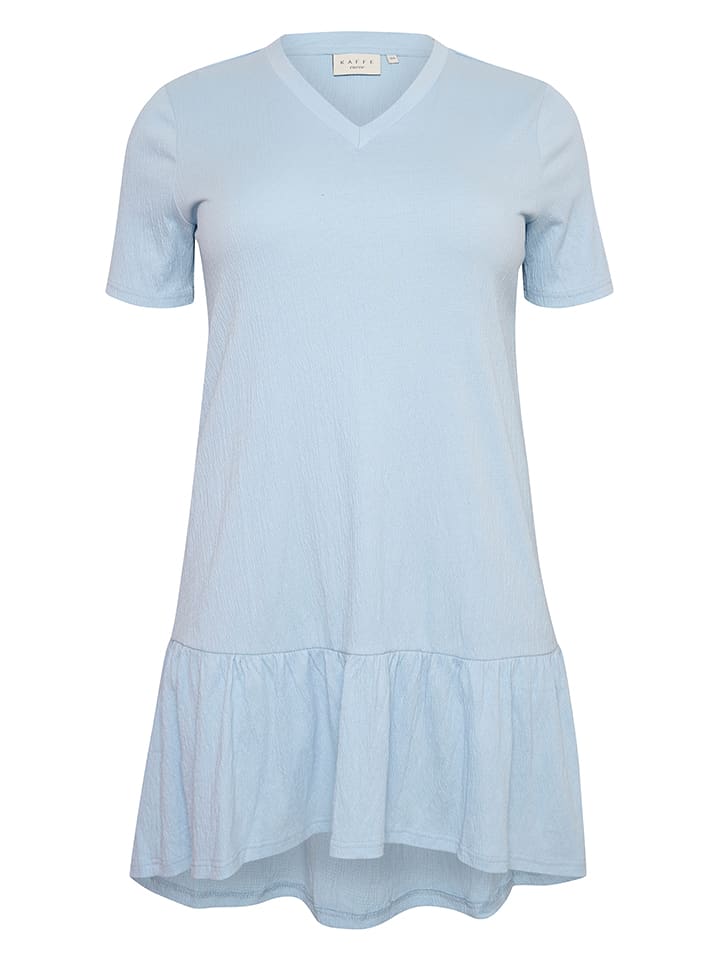 KAFFE curve Sukienka "Fabiala" w kolorze błękitnym rozmiar: 46/48