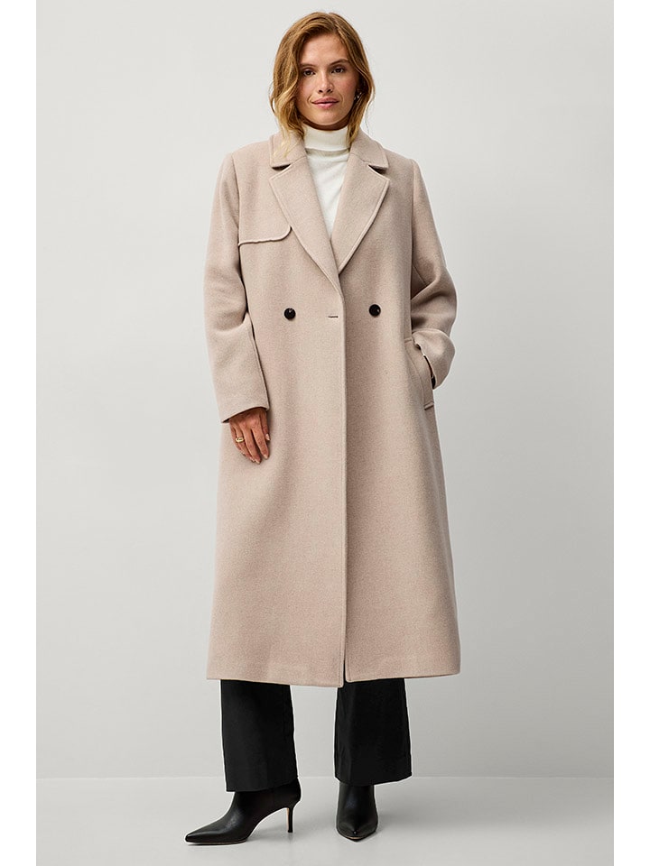 ellos Płaszcz "Meja" w kolorze beżowym rozmiar: 50