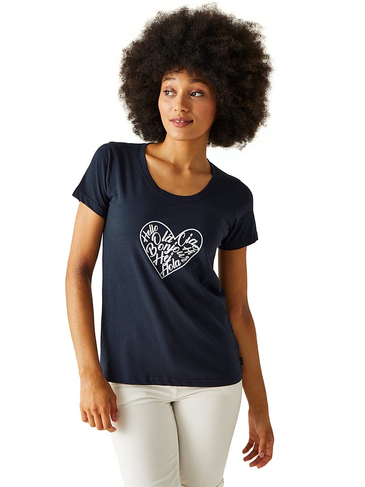 Regatta Koszulka "Filandra VIII" w kolorze granatowym rozmiar: 48