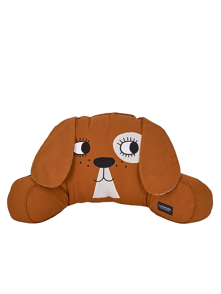 roommate Poduszka "Dog" w kolorze brązowym do wózka - 40 x 50 cm rozmiar: onesize