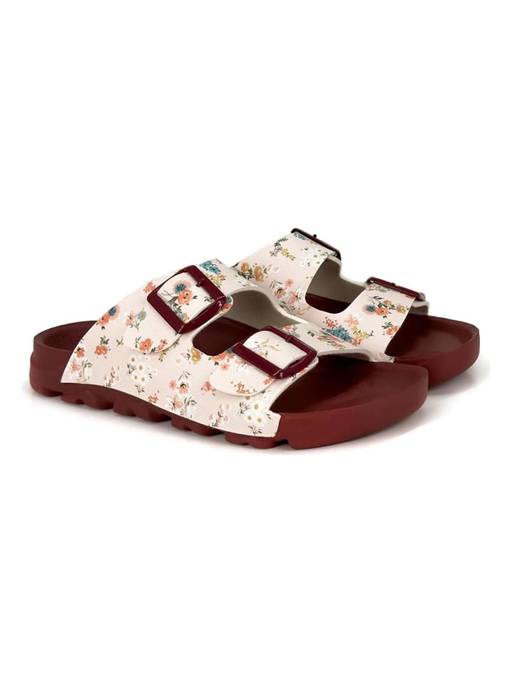 Calceo Klapki w kolorze białym ze wzorem rozmiar: 40