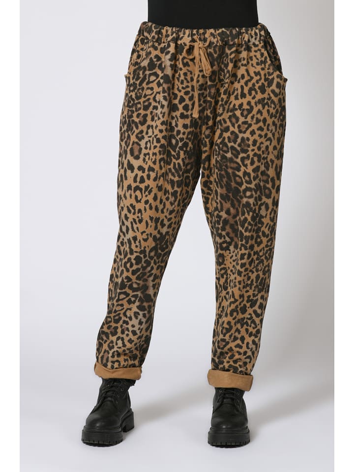 Plus Size Company Spodnie dresowe "Bullit" w kolorze karmelowym rozmiar: 46