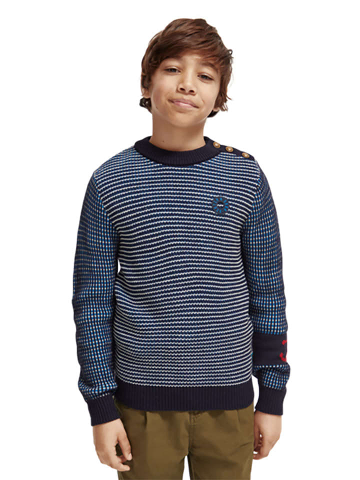 Scotch & Soda Sweter w kolorze granatowym rozmiar: 128