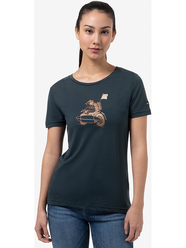 super.natural Koszulka "Supermotor Bear" w kolorze granatowym rozmiar: XL