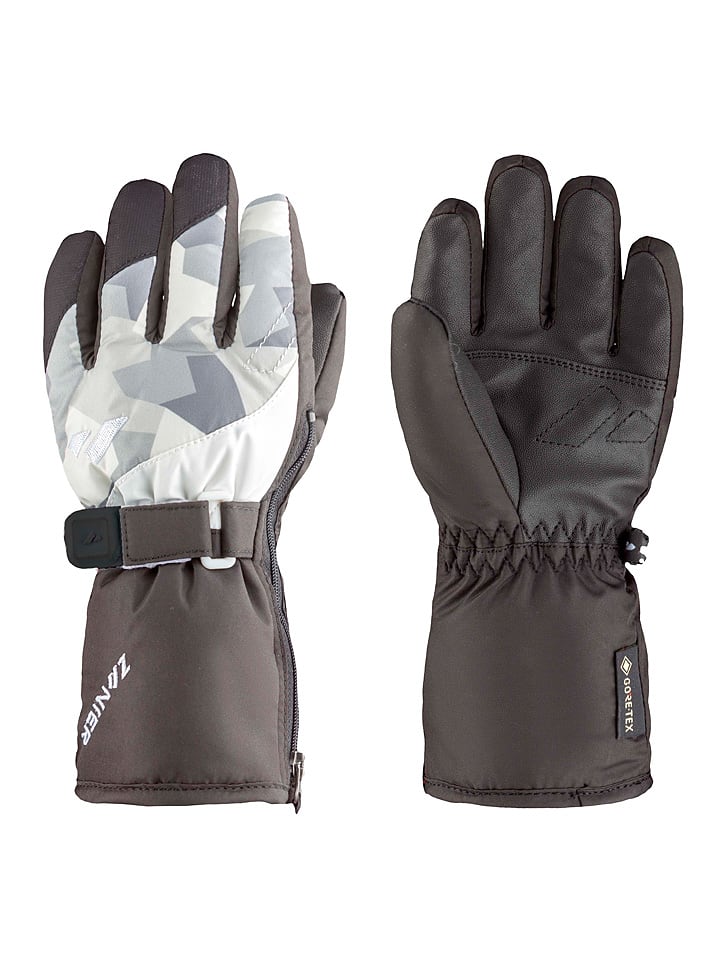 Zanier Dziecięce rękawice narciarskie "Cozy GTX" w kolorze czarnym rozmiar: 4