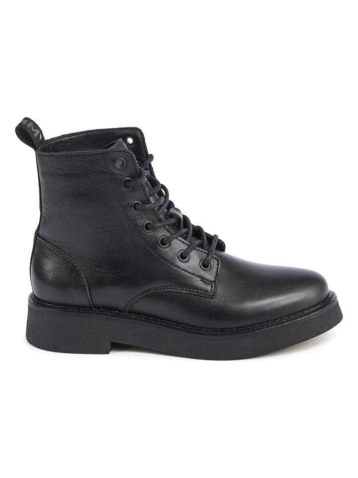 Tommy Hilfiger Shoes Skórzane botki w kolorze czarnym rozmiar: 39