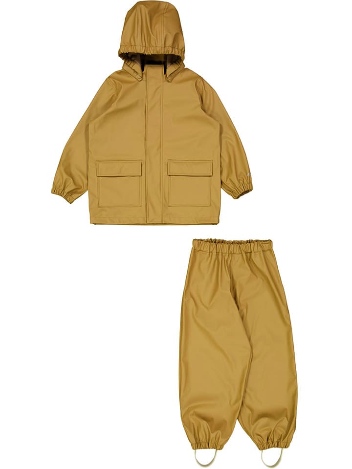 Wheat 2-częściowy zestaw przeciwdeszczowy "Ola" w kolorze jasnobrązowym rozmiar: 152