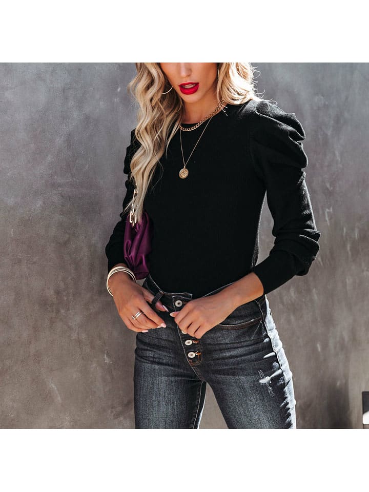 Milan Kiss Sweter w kolorze czarnym rozmiar: M