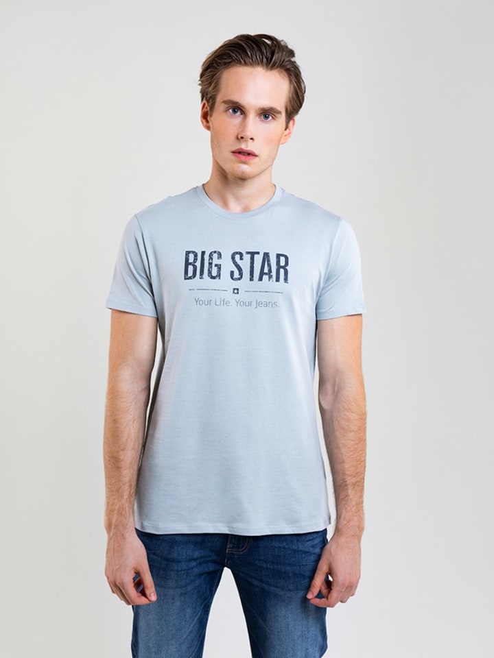 BIG STAR T-shirt w kolorze jasnoniebieskim rozmiar: L